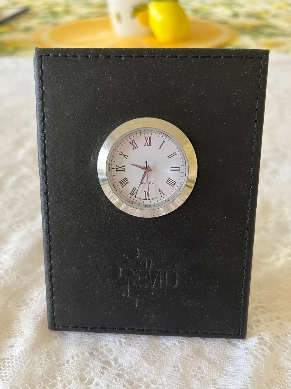 Black Spector & Co. Quartz Desk Clock
